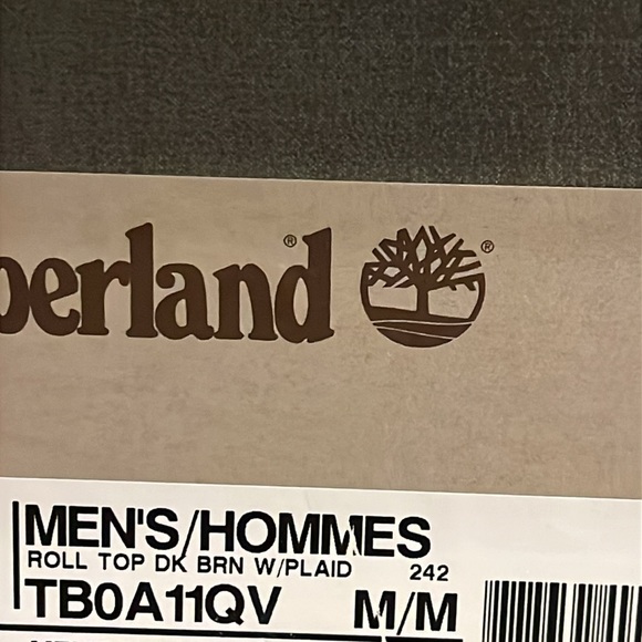 Timberland X Harris Tweed Roll Top Boots plaid brown new TB0A11QV Mens Size 11